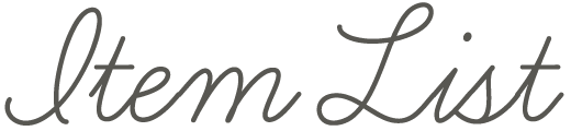 Item List
